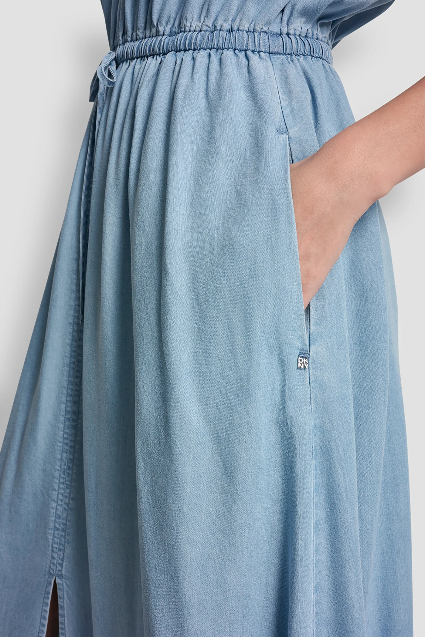 RUCHED SHOULDER SLEEVE DRESS - Image 6