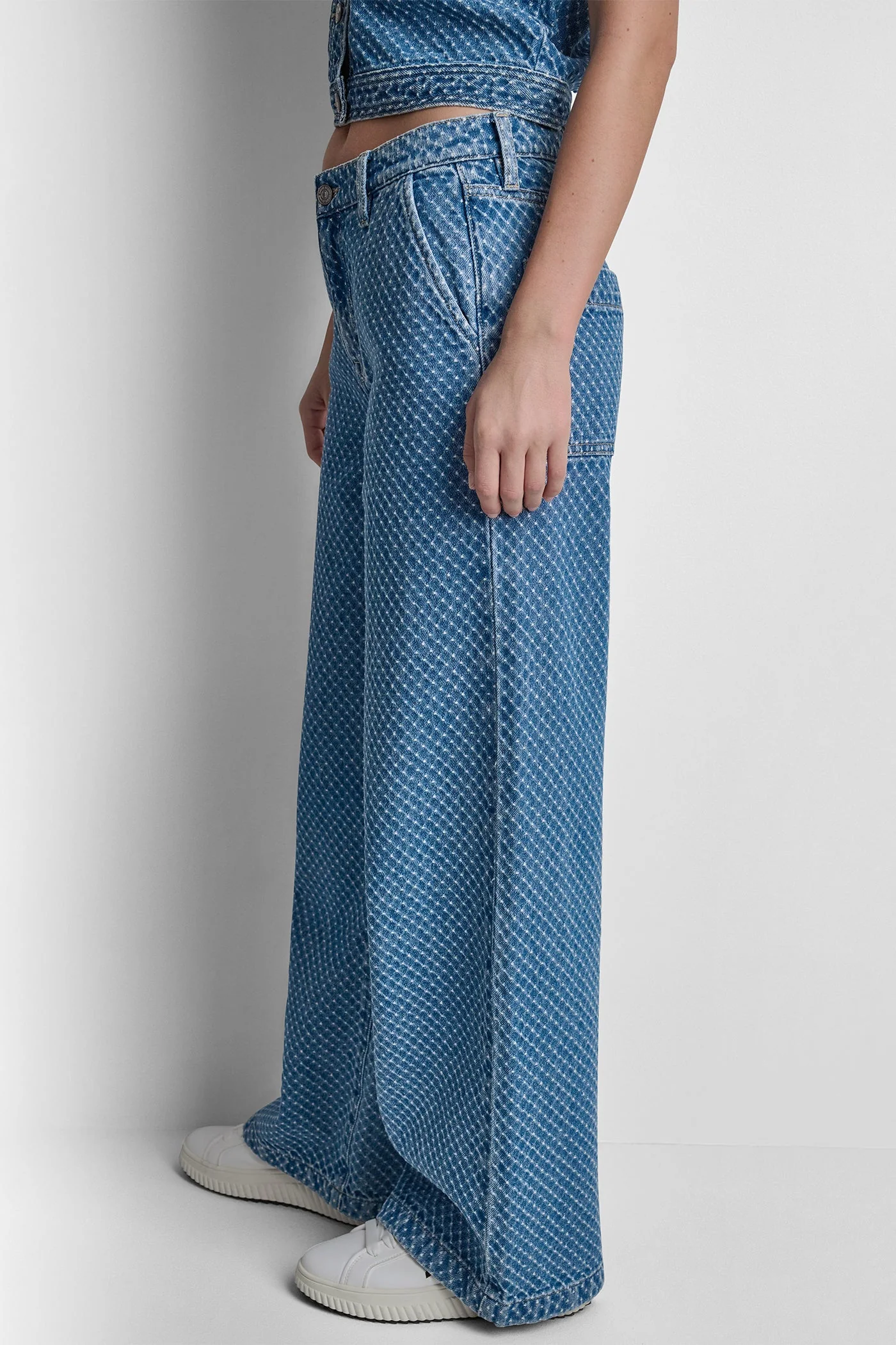 MID RISE WIDE LEG W SLASH - Image 4