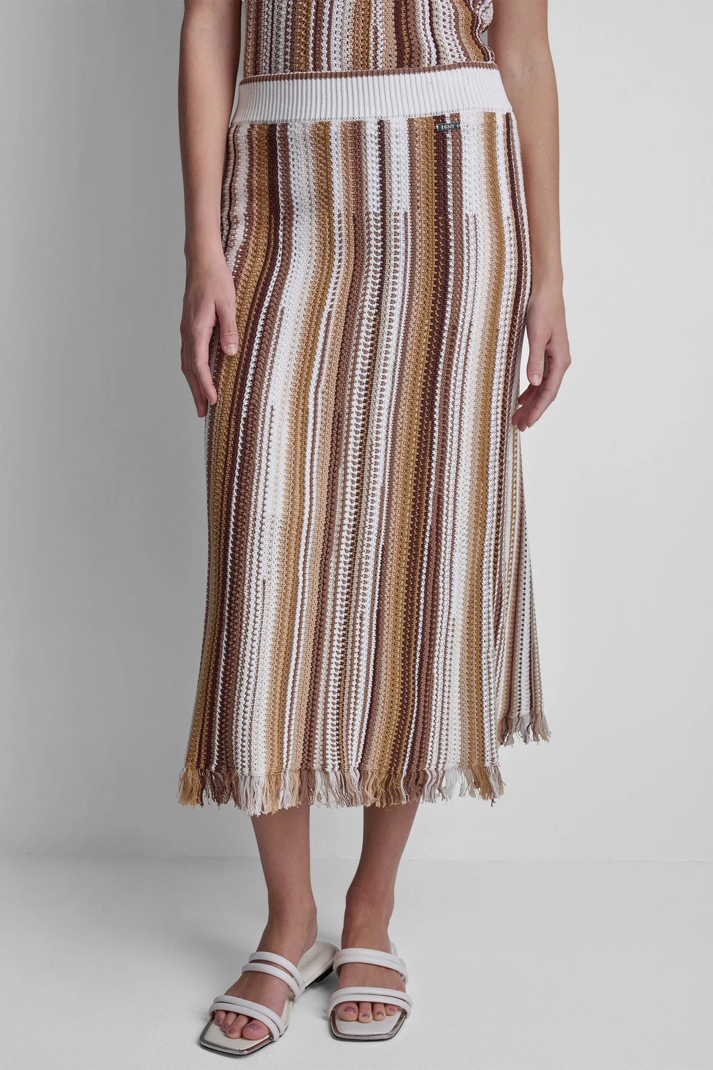 POINTELLE STITCH STRAIGHT SKIRT