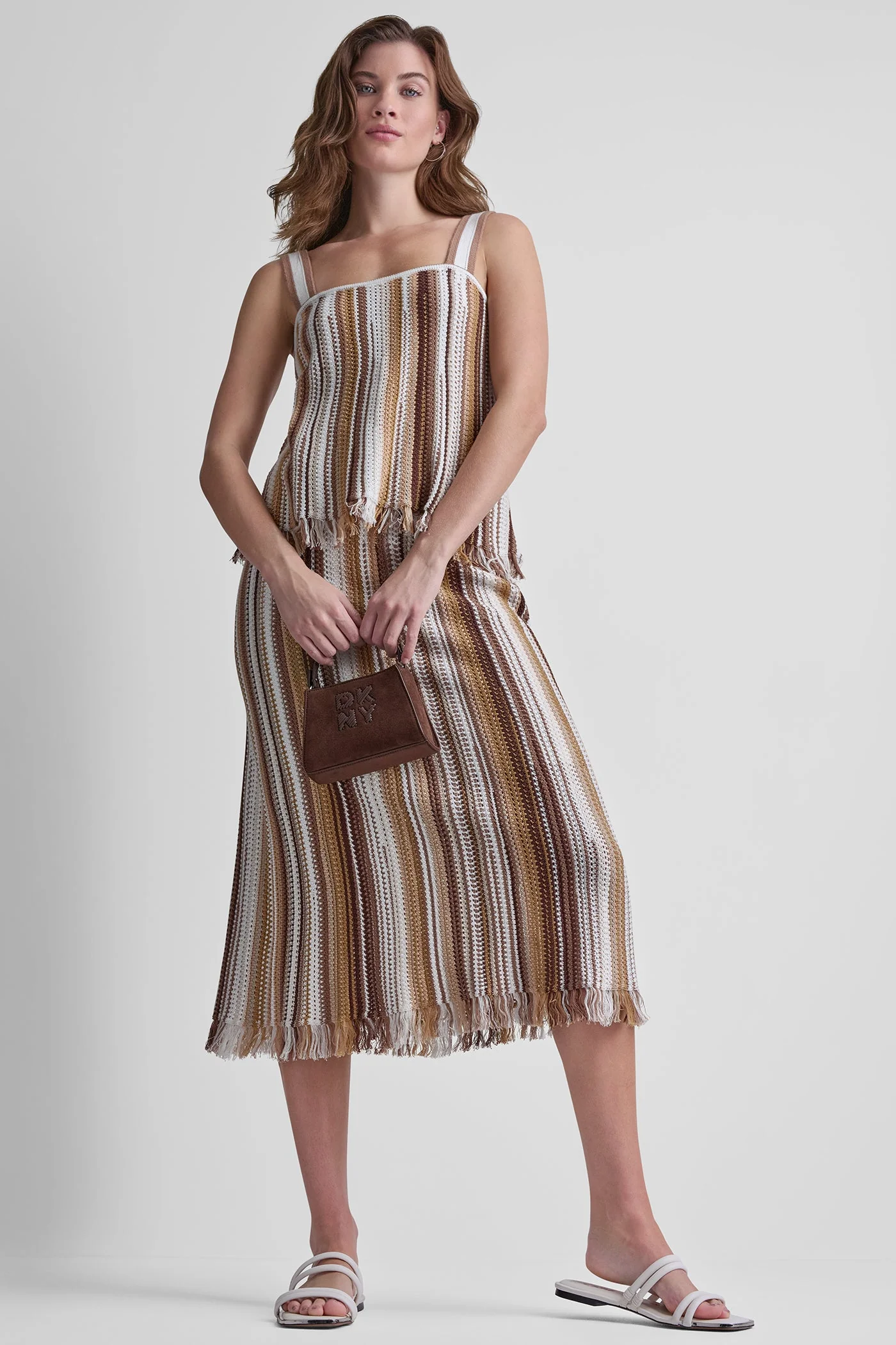 POINTELLE STITCH STRAIGHT SKIRT - Image 2