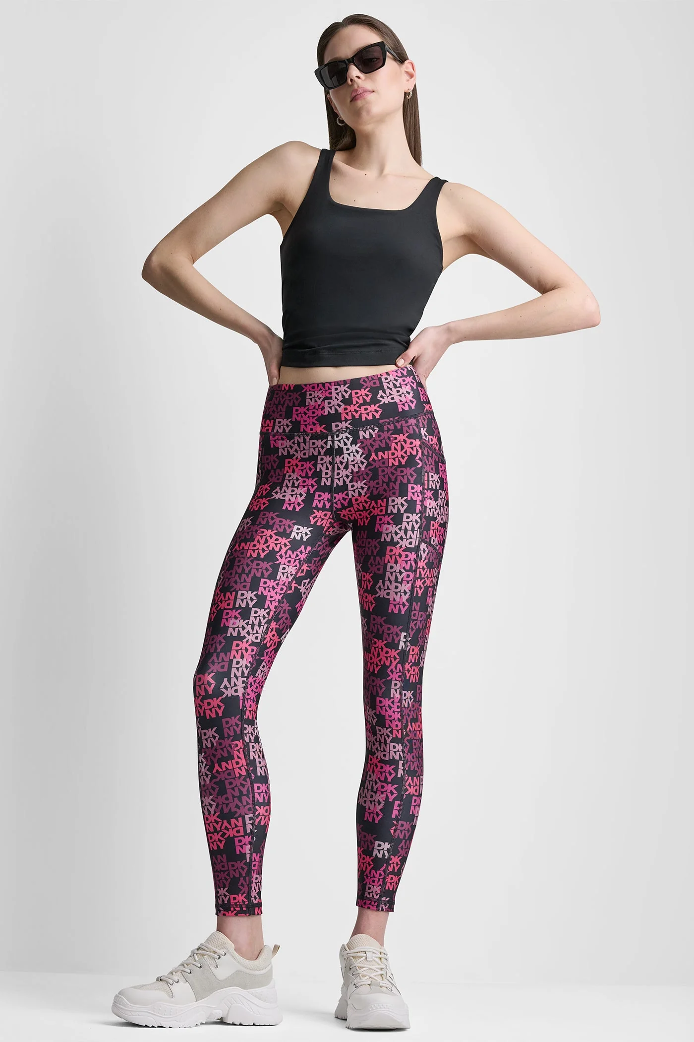 HIGH-RISE LOGO-JACQUARD 7/8-LENGTH ELEVATE LEGGING - Image 2
