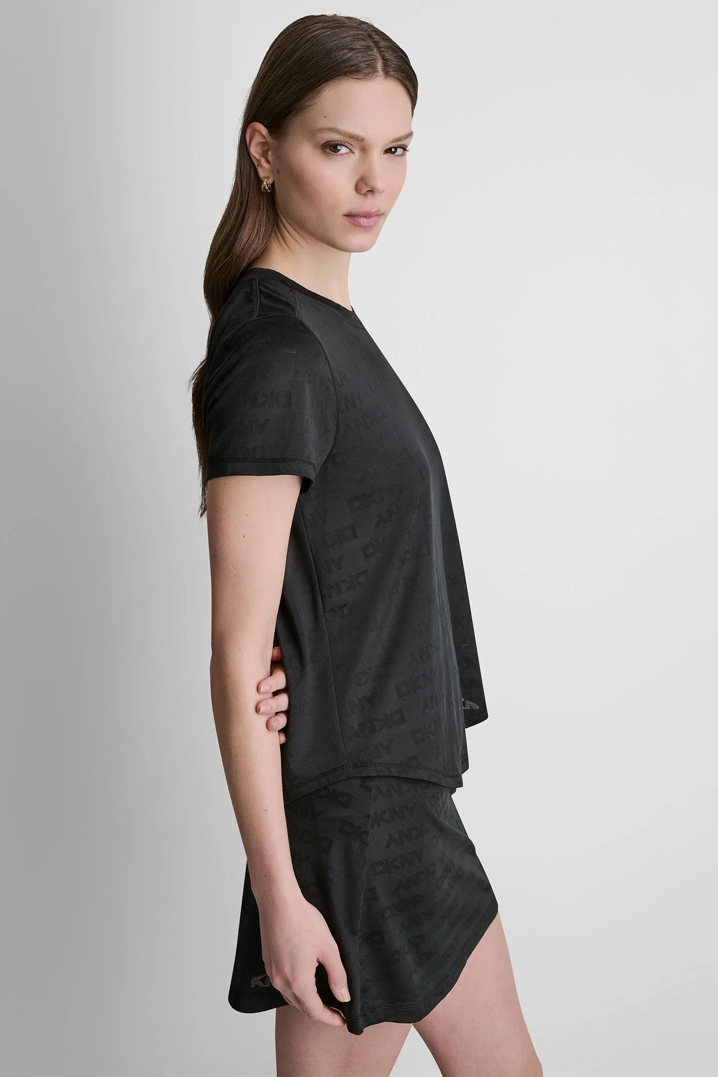 STRETCH COTTON-JERSEY LOGO-JACQUARD TEE - Image 5