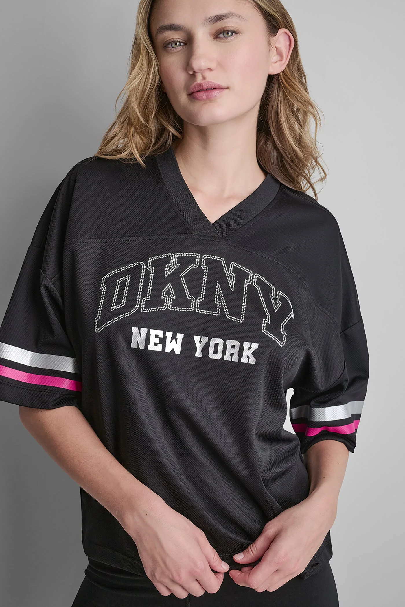 DKNY VARSITY RHINESTONE TOP - Image 6