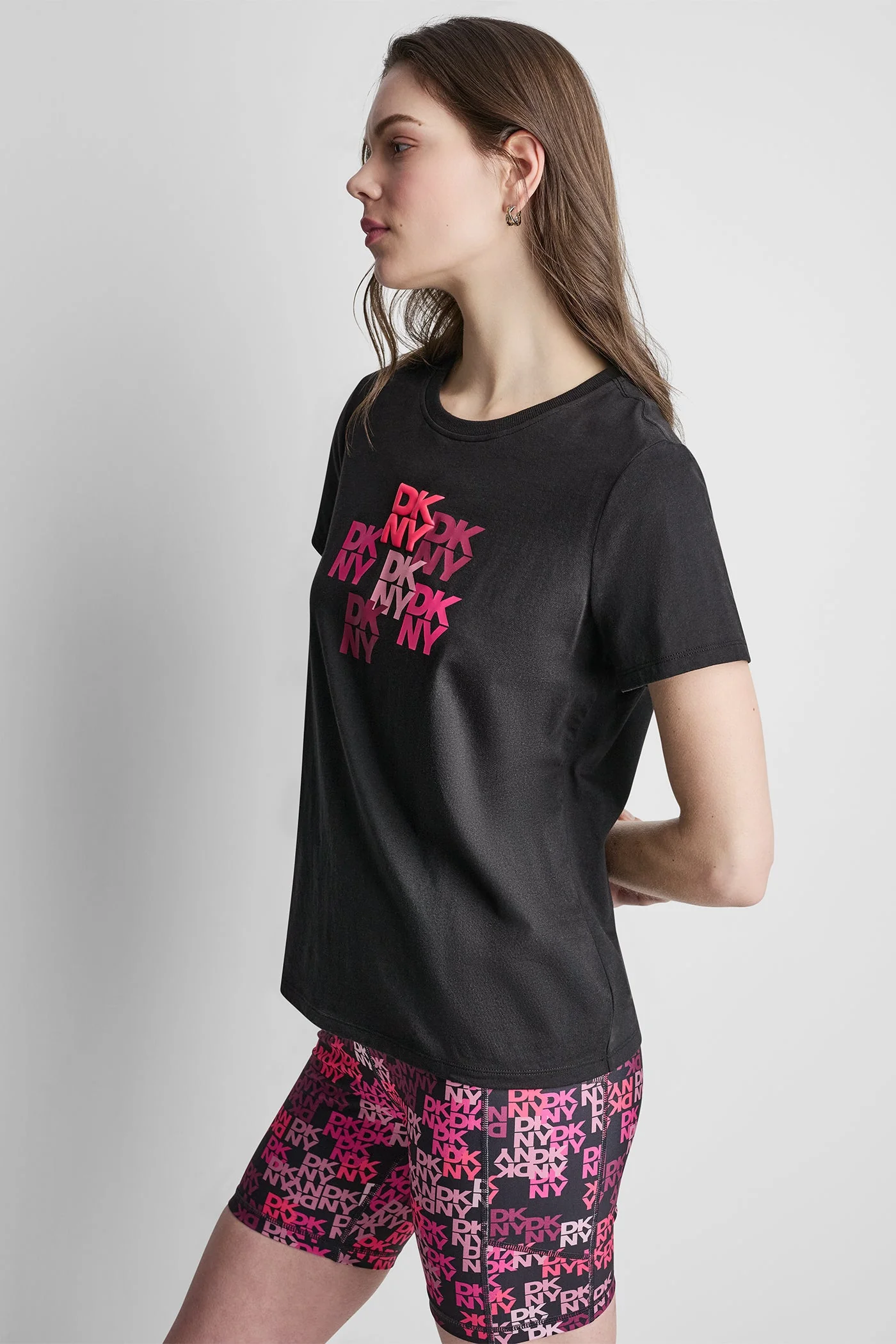 COTTON AND MODAL-BLEND STACKED LOGO TEE - Image 5