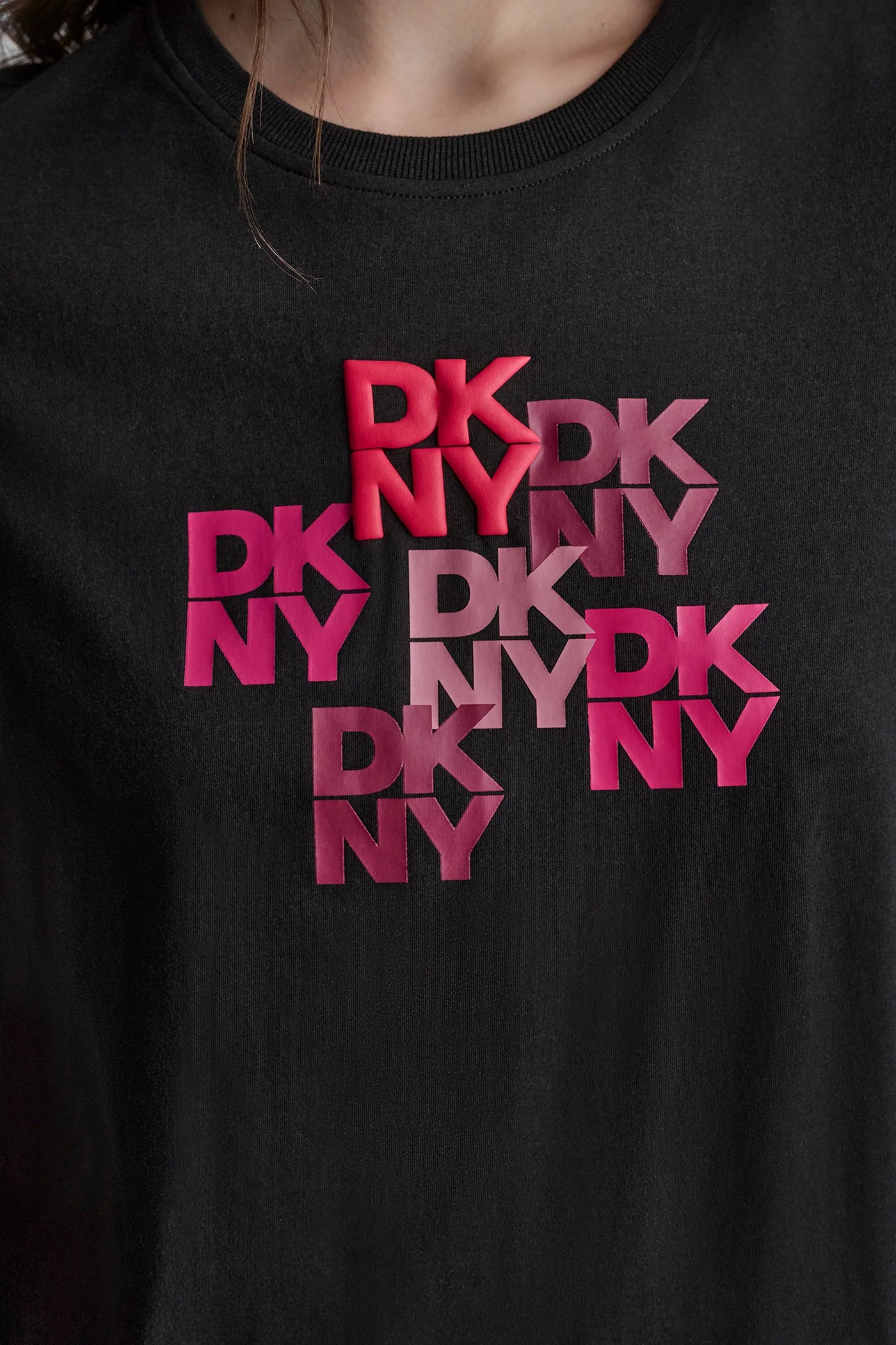 COTTON AND MODAL-BLEND STACKED LOGO TEE - Image 8
