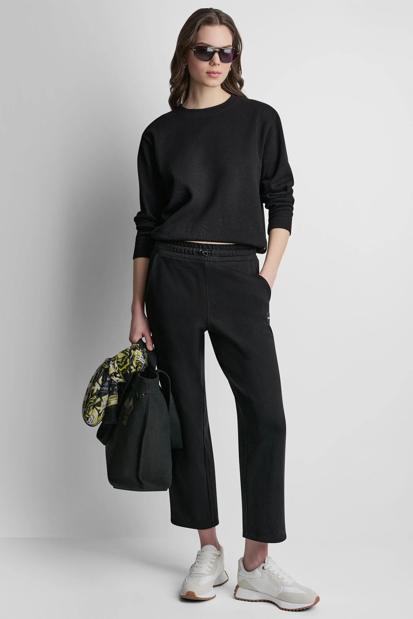 JACQUARD KNIT LONG SLEEVE TOP - Image 2