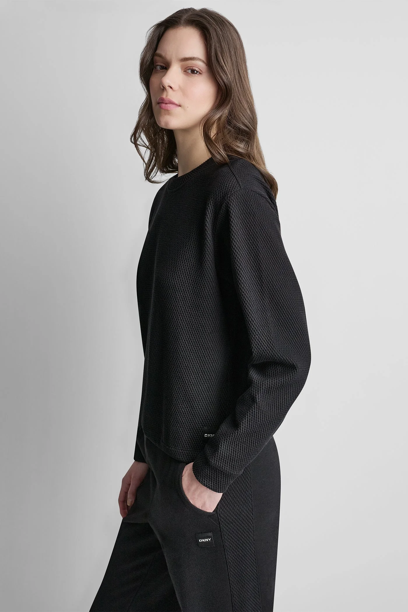 JACQUARD KNIT LONG SLEEVE TOP - Image 5