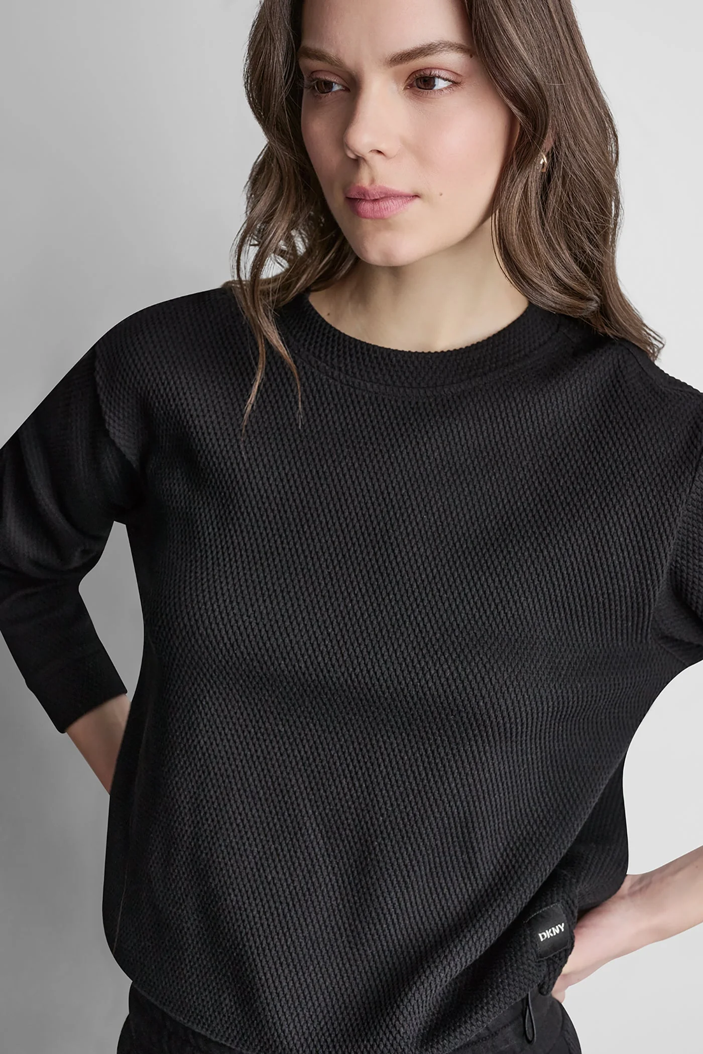 JACQUARD KNIT LONG SLEEVE TOP - Image 6