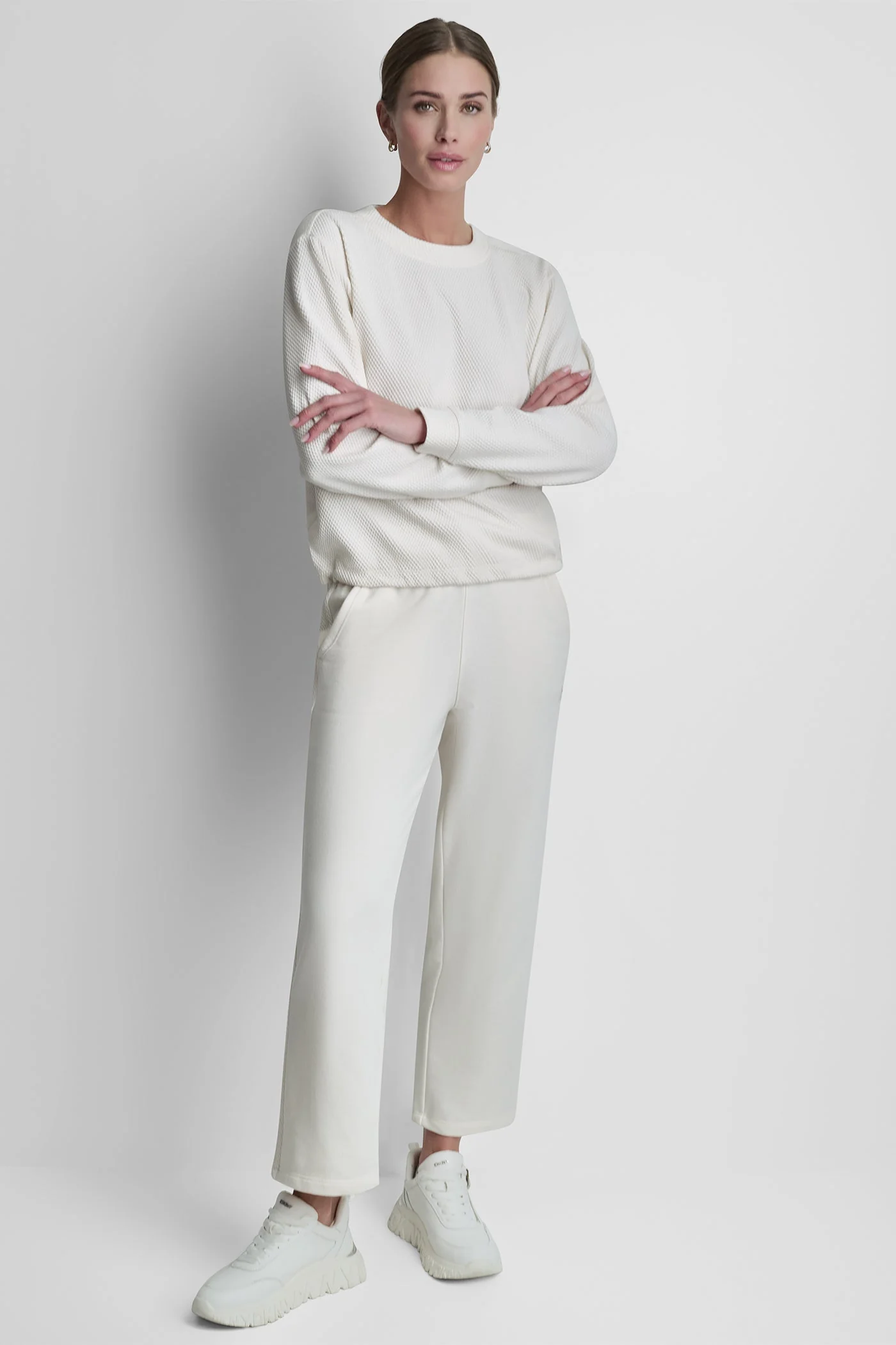 JACQUARD KNIT LONG SLEEVE TOP - Image 2