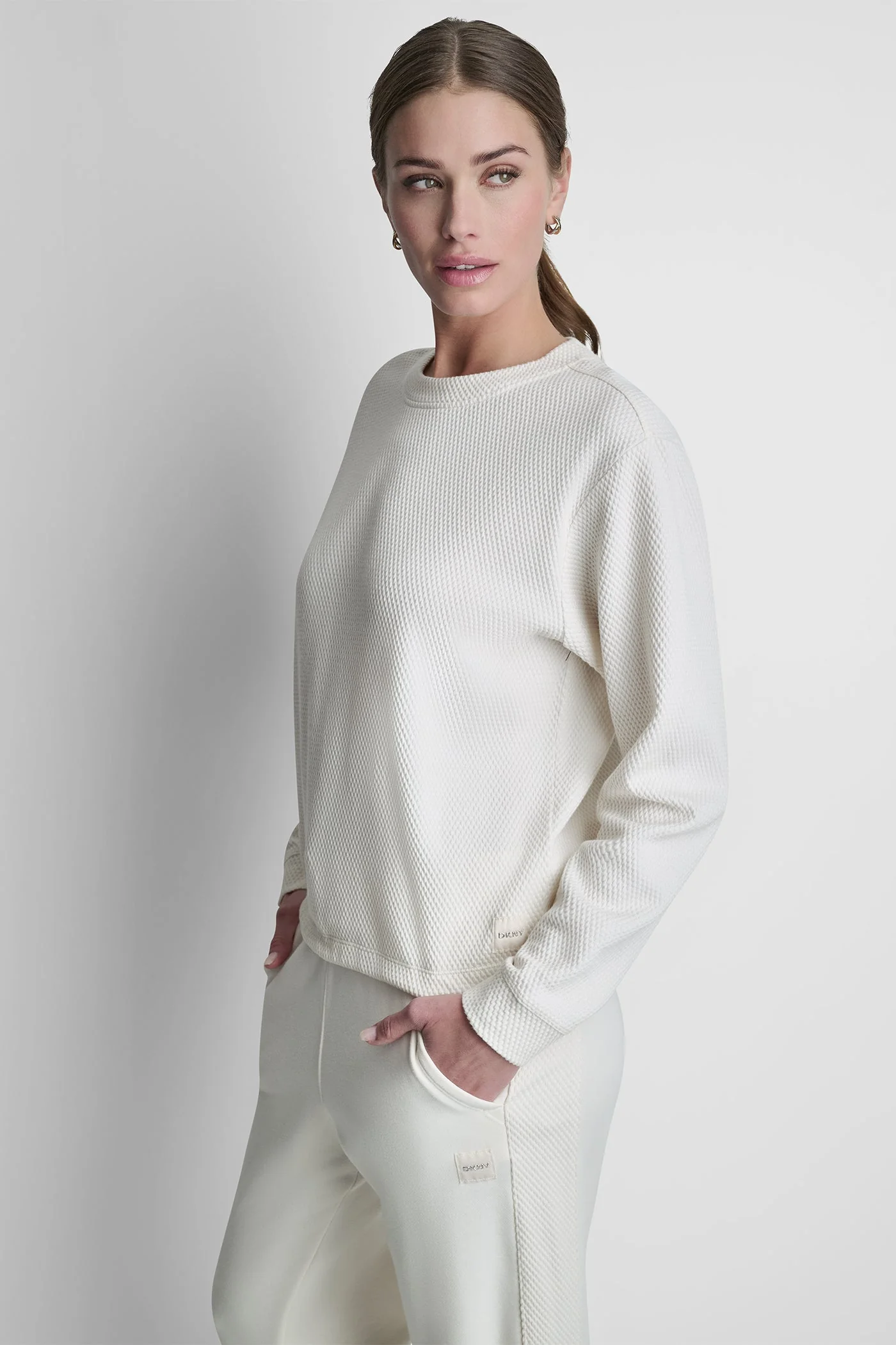 JACQUARD KNIT LONG SLEEVE TOP - Image 4