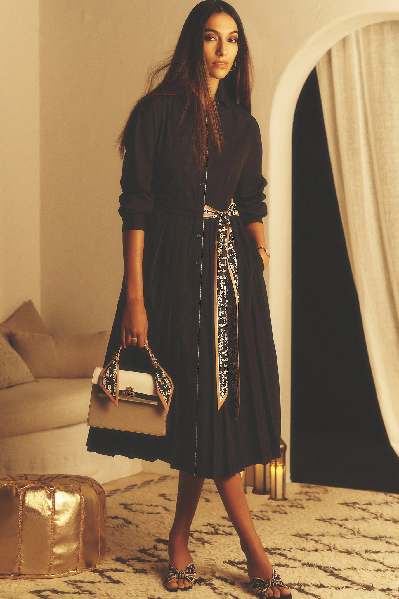 LONG SLEEVE WRAP DRESS